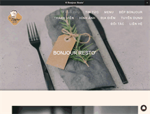 Tablet Screenshot of bonjourresto.com